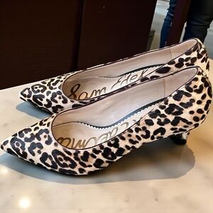 Sam Edelman Leopard Print Pointed Toe Heels